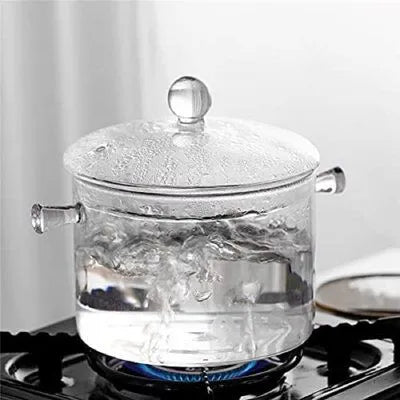 Olla de Vidrio para Té e Infusiones | Tetera Resistente al Calor para Cocina Saludable