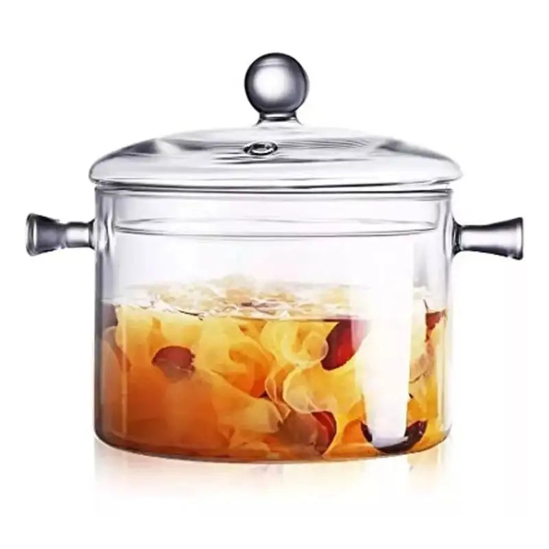 Olla de Vidrio para Té e Infusiones | Tetera Resistente al Calor para Cocina Saludable