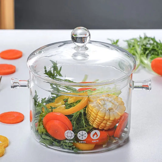 Olla de Vidrio para Té e Infusiones | Tetera Resistente al Calor para Cocina Saludable